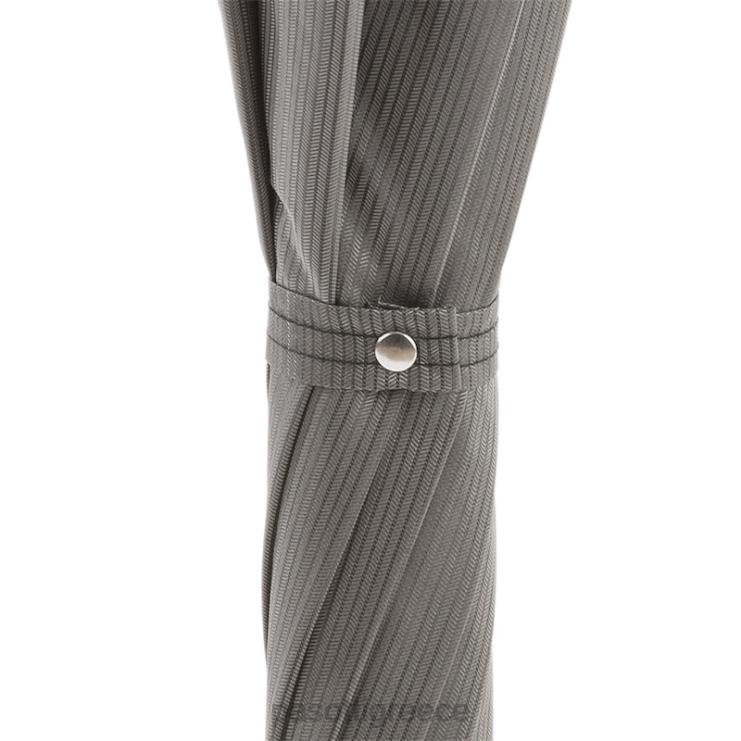 ομπρέλα | PASOTTI 478 6768-7 pu - κομψή γκρι ομπρέλα δερμάτινη λαβή 2N6B870 άνδρες